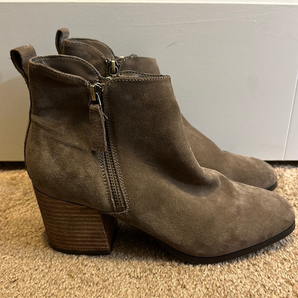 Blondo Waterproof Samara Booties - Taupe Suede